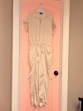 Express Cream Jumpsuit